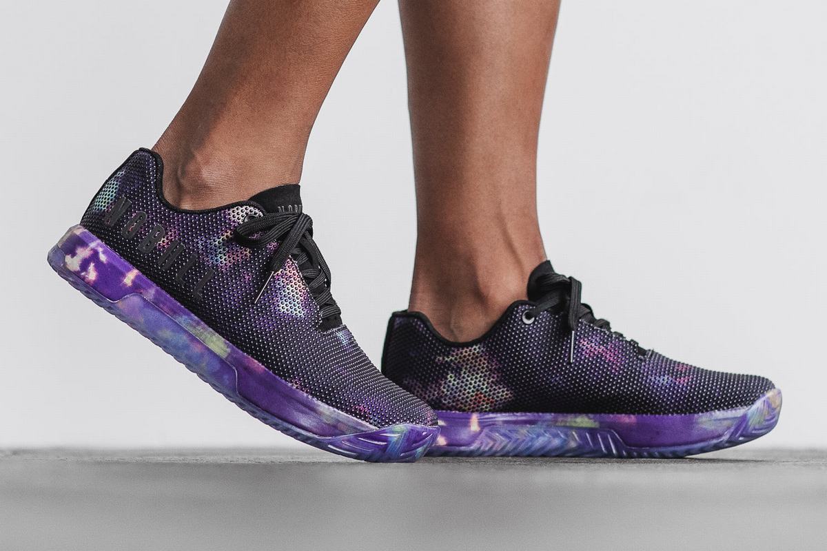 Nobull Superfabric Tie-Dye Women's Trainers Purple Black | Australia (CW7189)